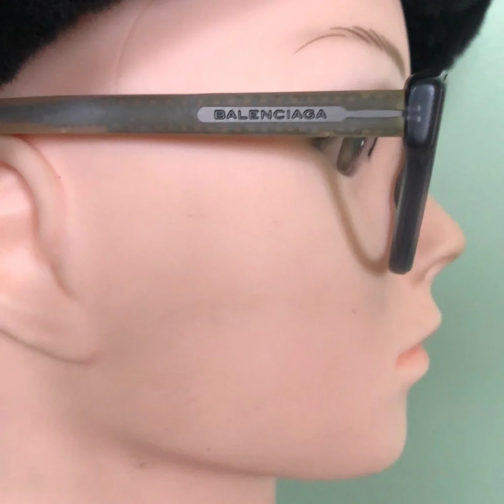 Balenciaga Grey Taupe Prescription Eyewear With Coa